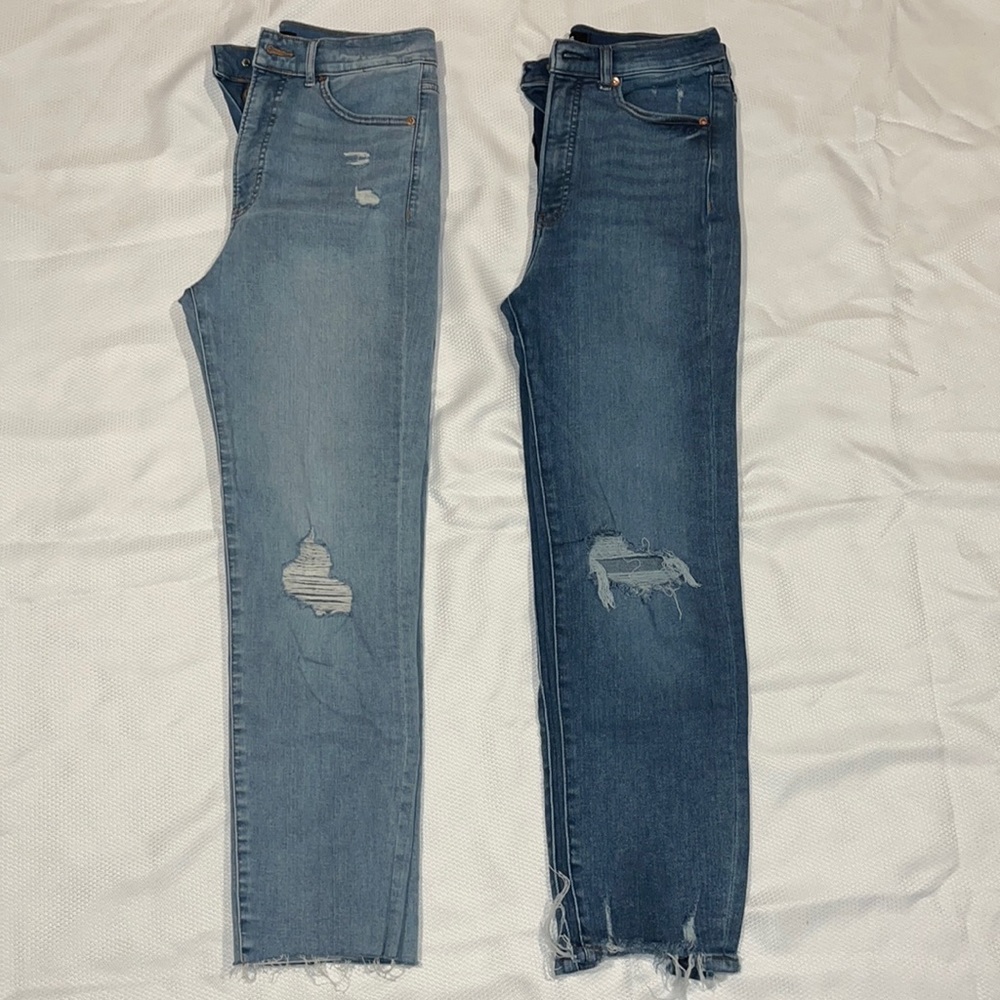 Two pairs of express jeans